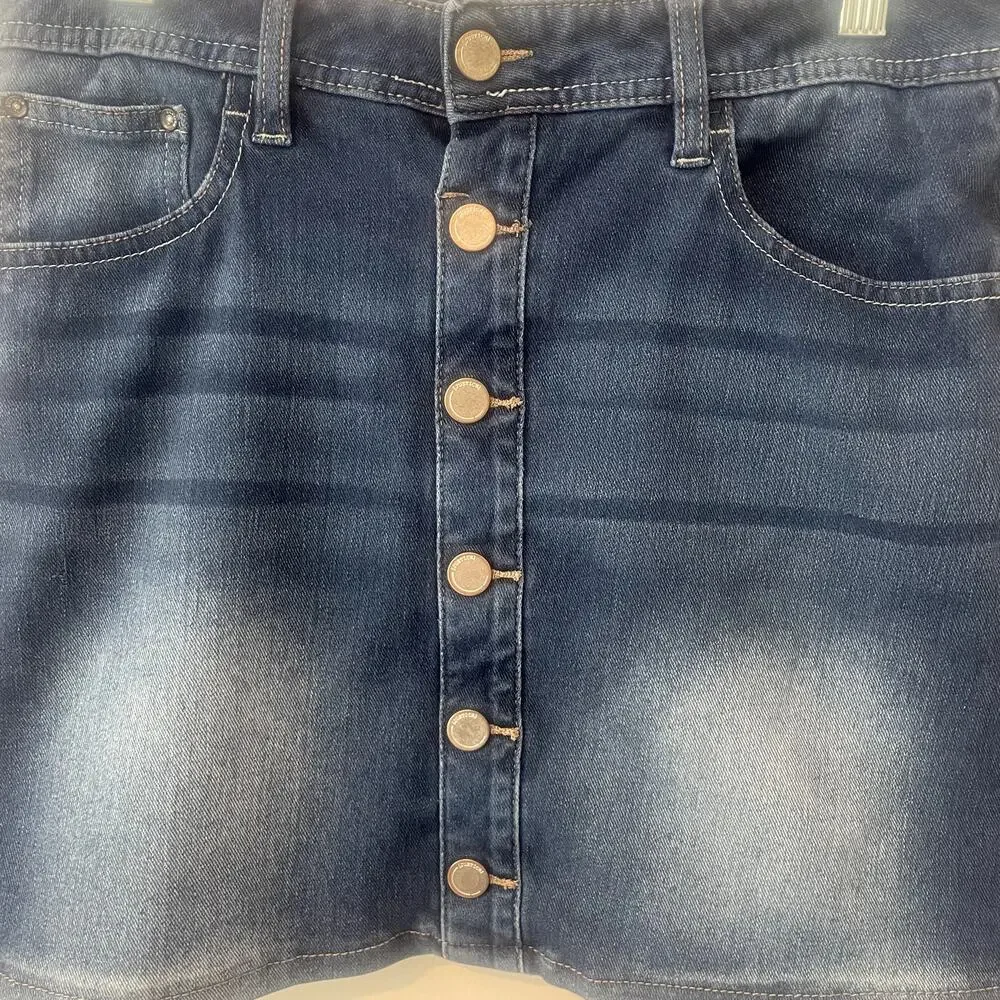 Justice Premium Jeans Skirt Sz 14R